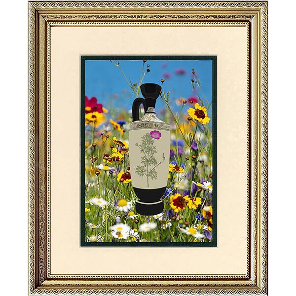 Flower Art Vase Print V