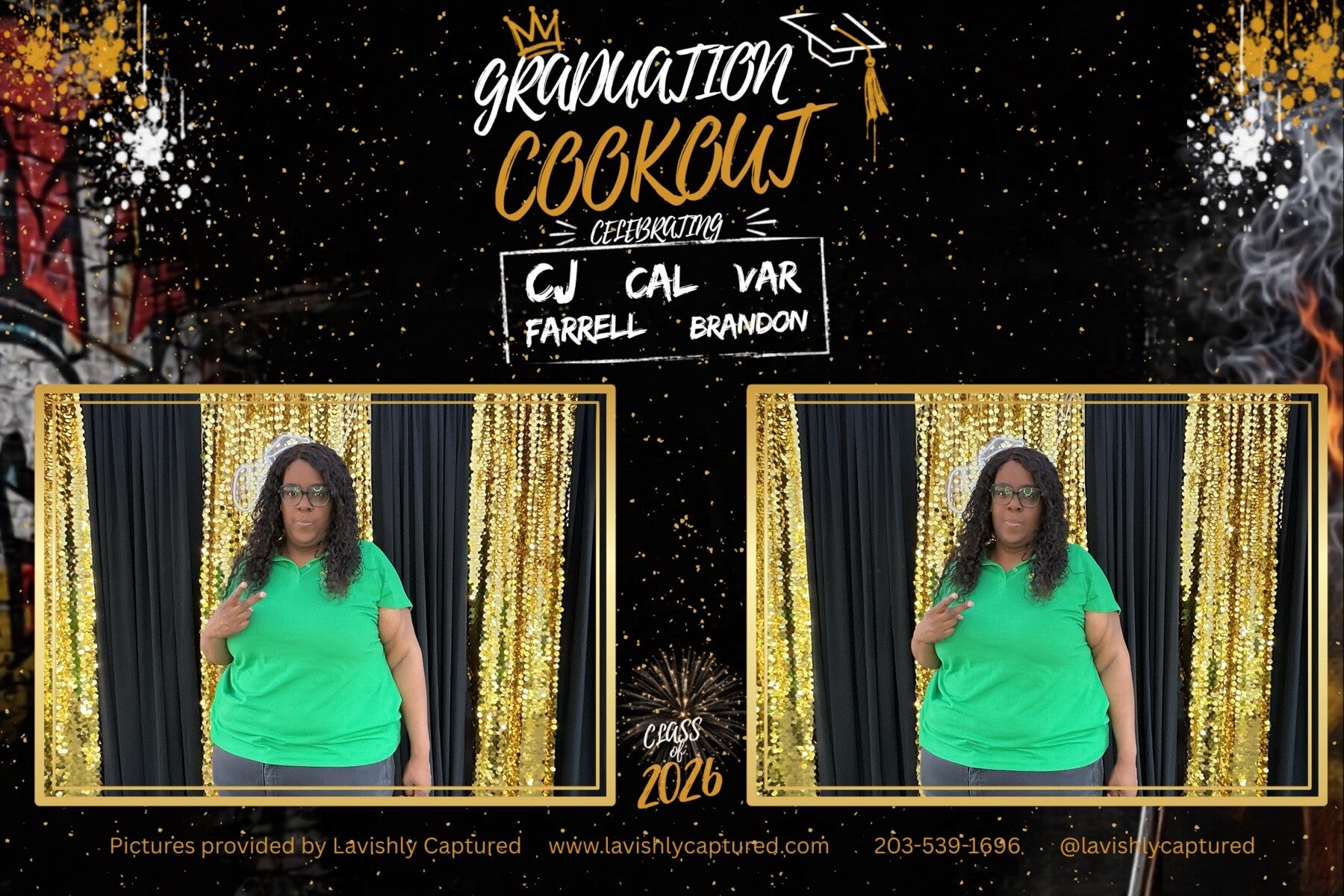Graduation celebration with Lavishly Captured photo booth