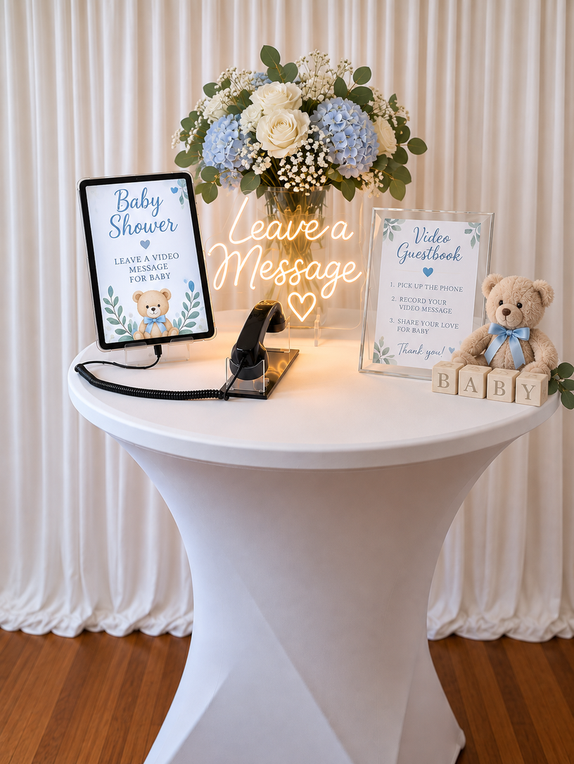 Baby shower video guestbook by Lavishly Captured