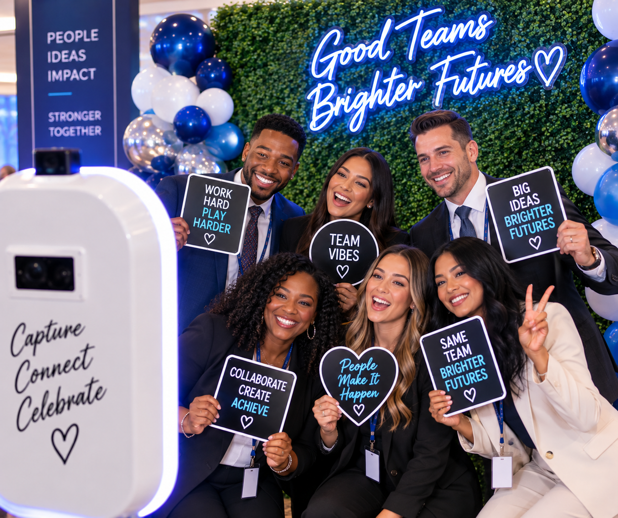 Corporate event photo booth