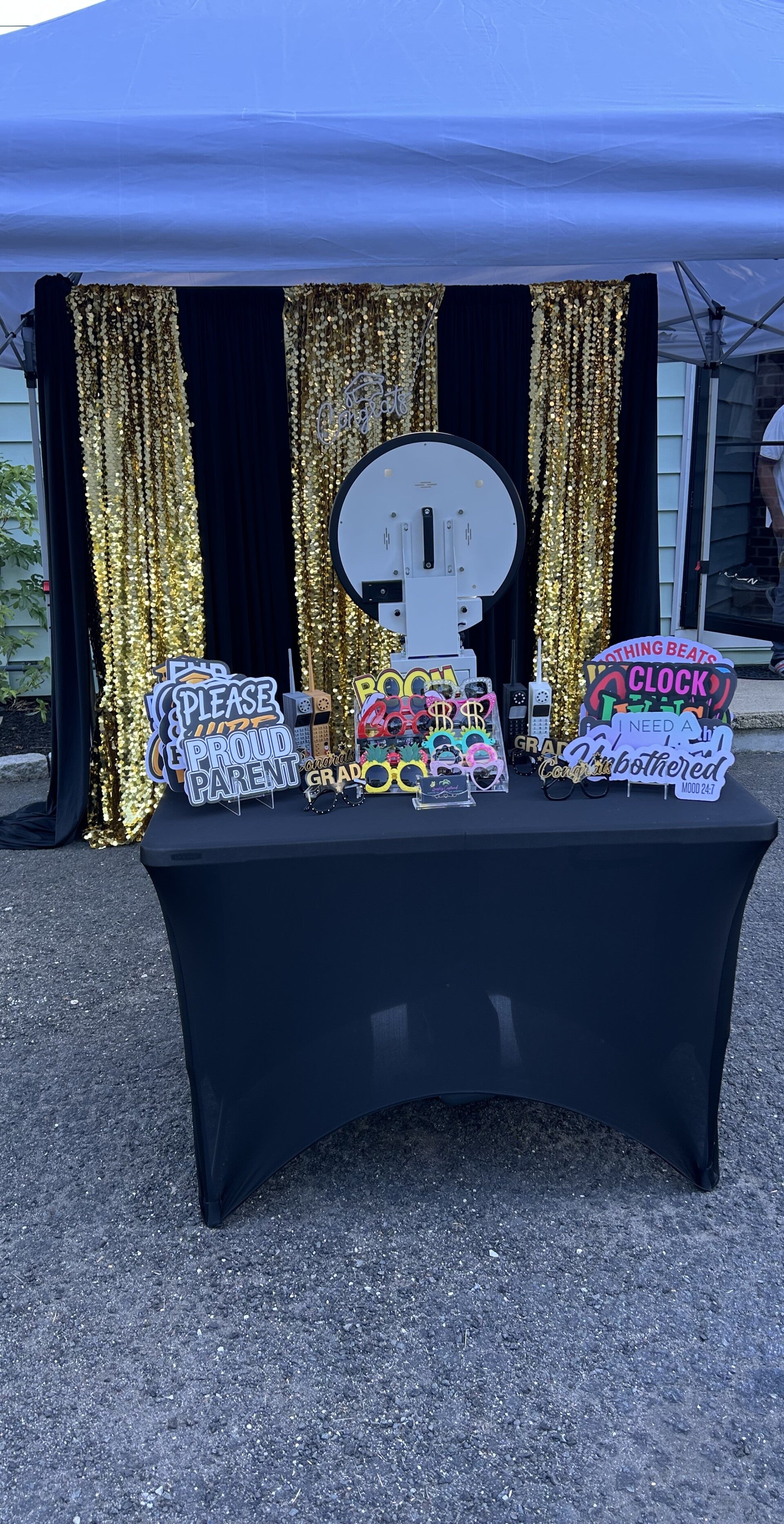 Graduation photo booth celebration