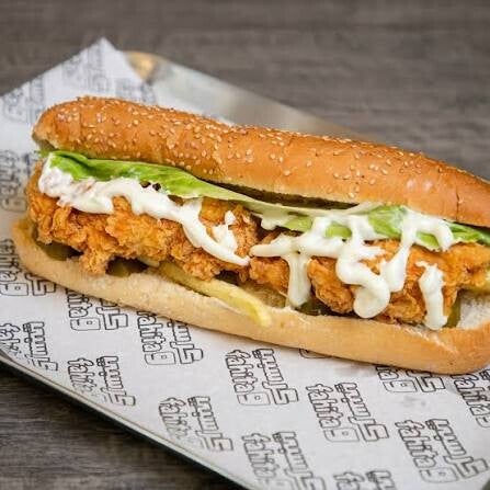 Crispy kip sandwich