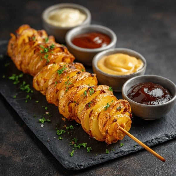 Golden Tornado Potato ( met saus)