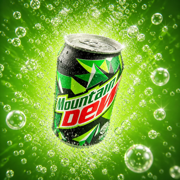 Soft Drink. (Mountain Dew)