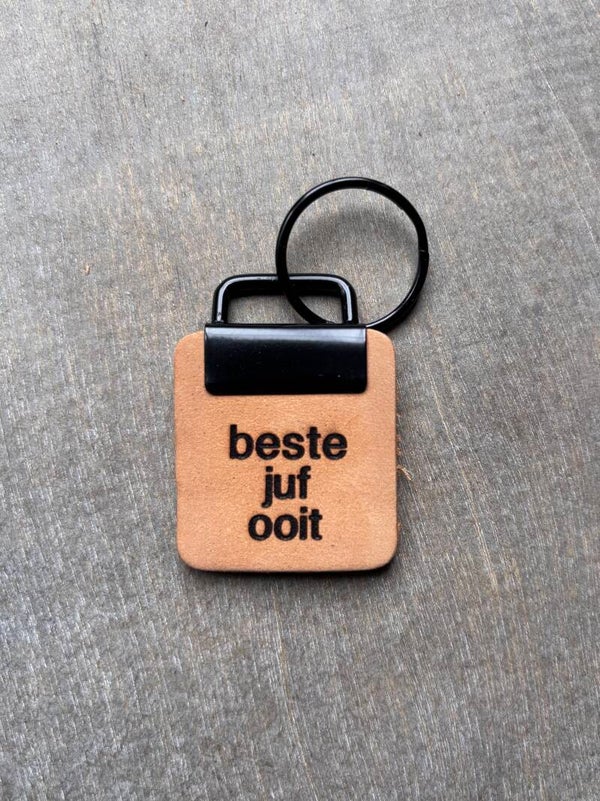 Sleutelhanger beste juf ooit