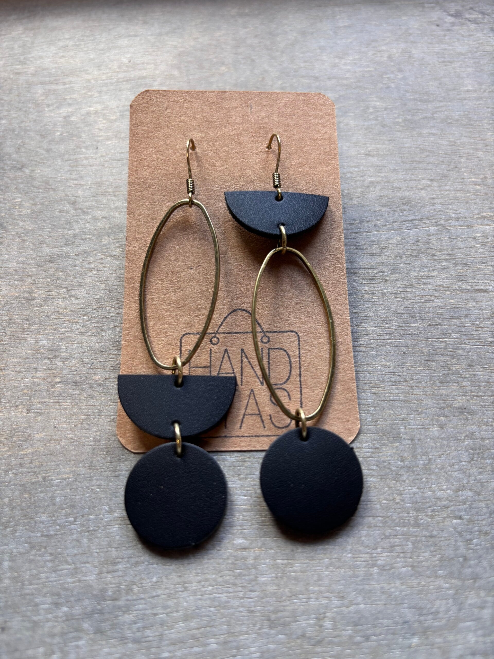 asymmetrische oorbellen oud-goud