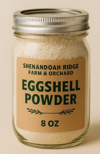 Crushed Eggshell Powder - 8 oz Jar