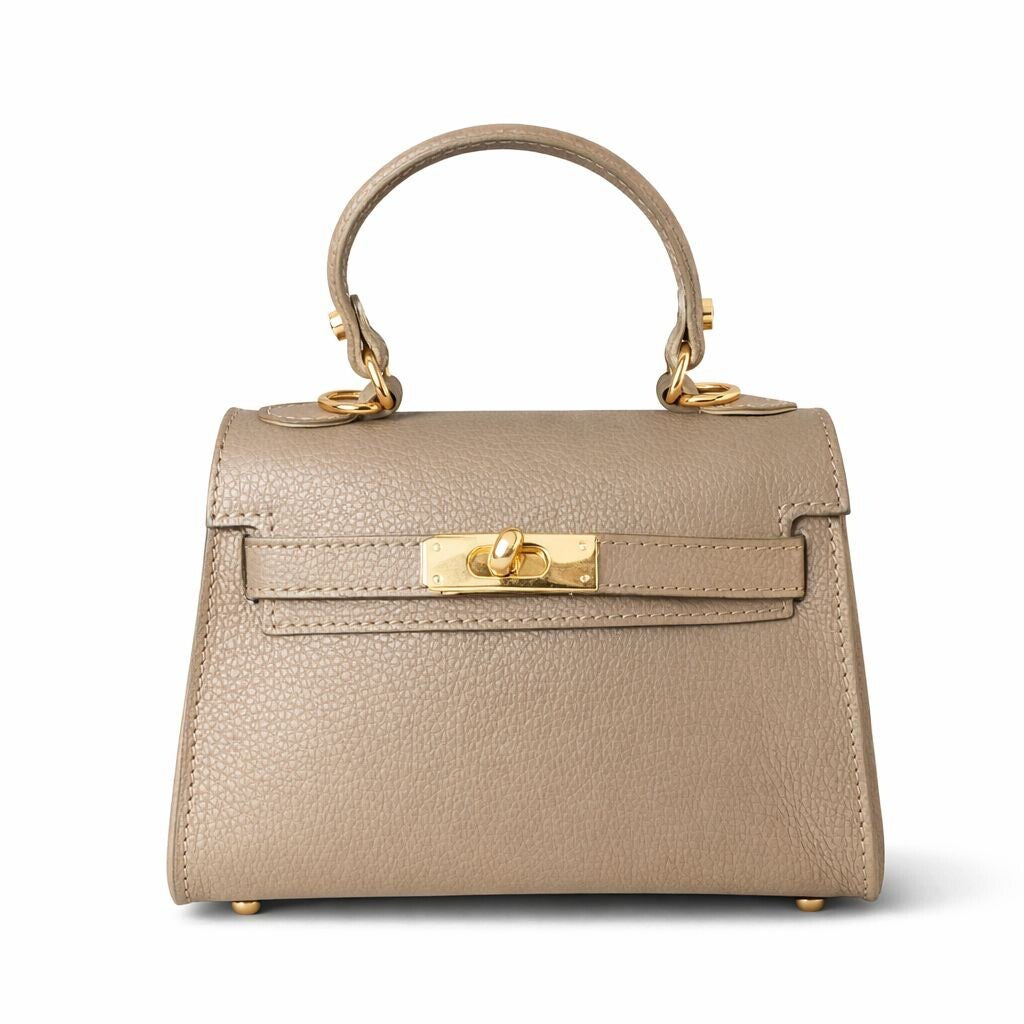 Elodie leather bag beige