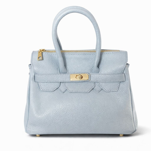 Elara leather bag light blue