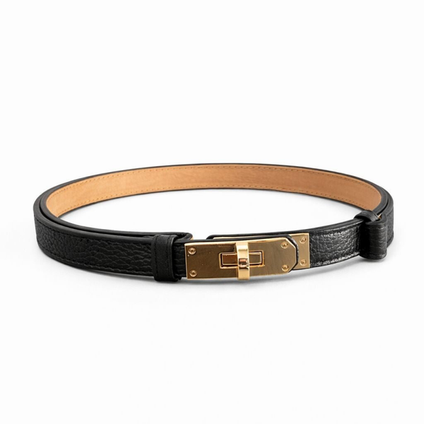 Dore leather belt black