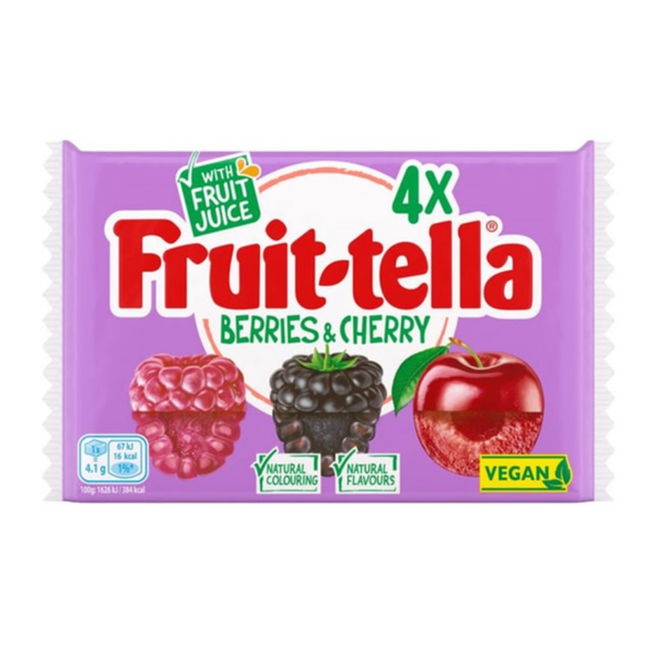 Fruittella Cherries & Berries (pack 4 rollen)