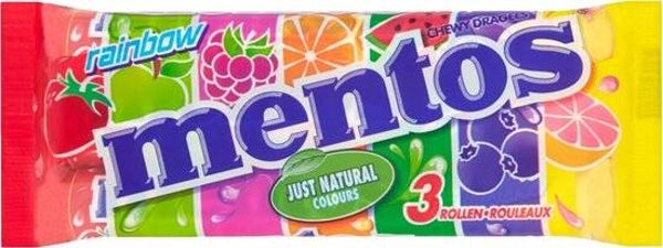 Mentos rainbow (pack 3 rollen)