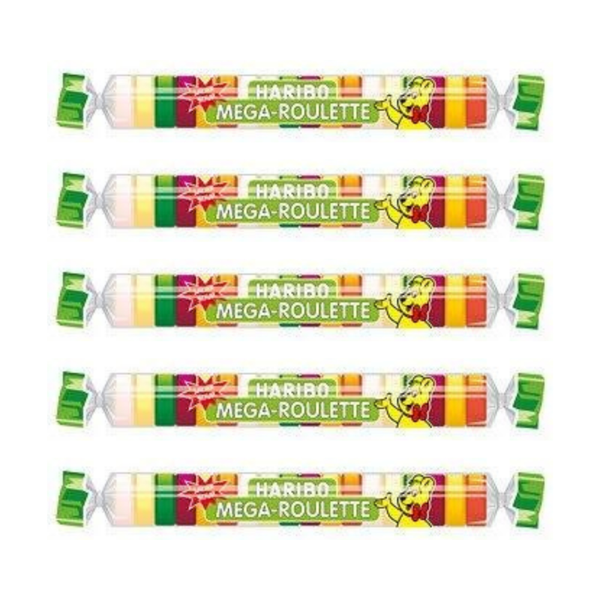 Haribo Mega Roulette Sour 5 rollen