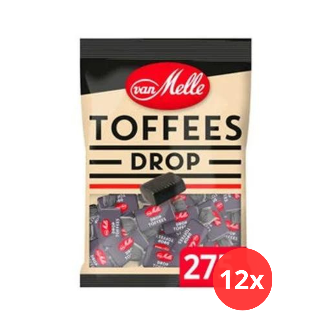 Van Melle Drop Toffees 12 x 275 gram