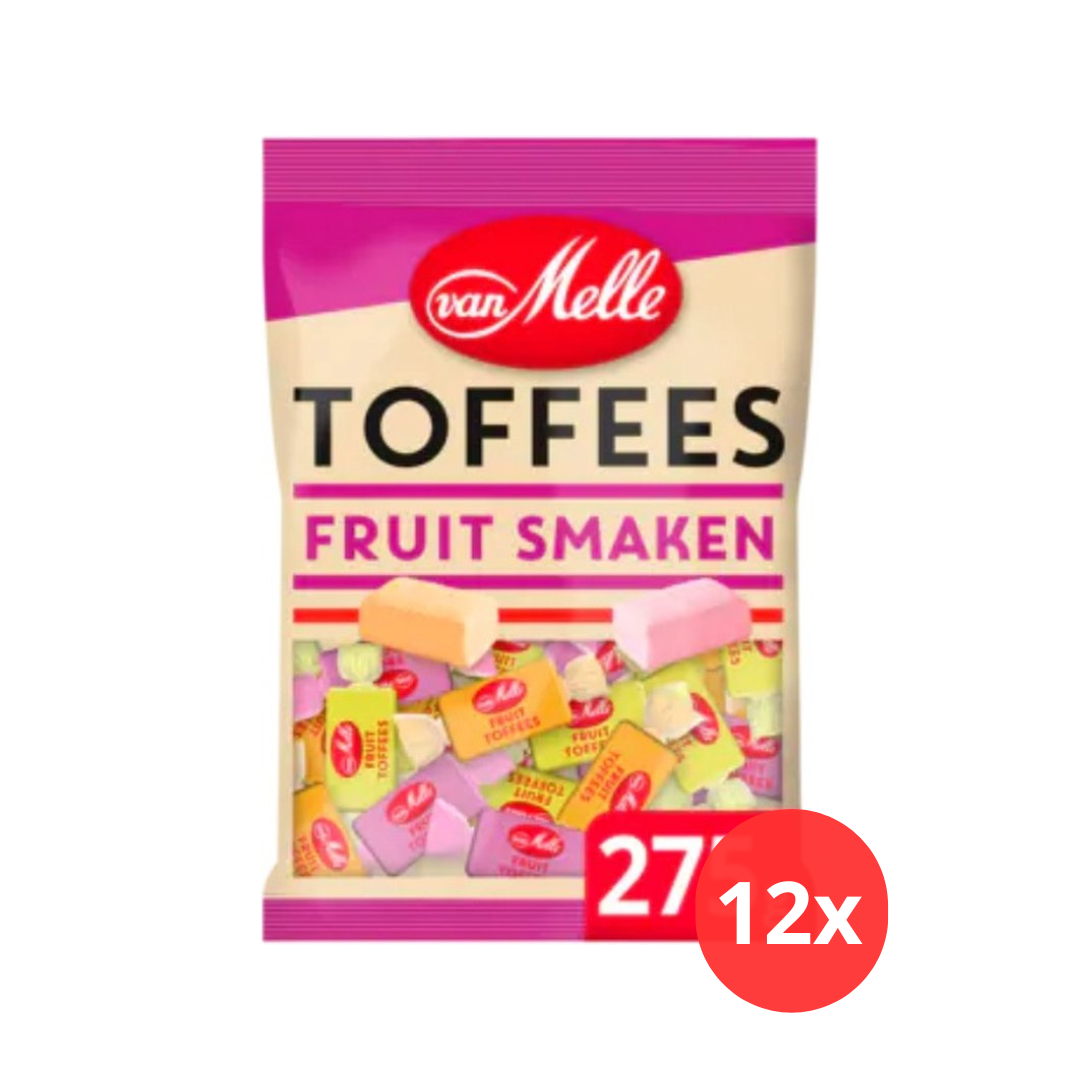 Van Melle Fruit Toffees 12 x 275 gram