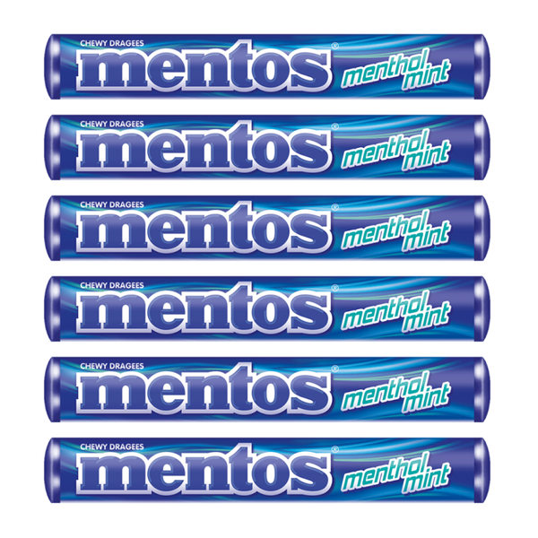 Mentos Menthol Mint 6 rollen