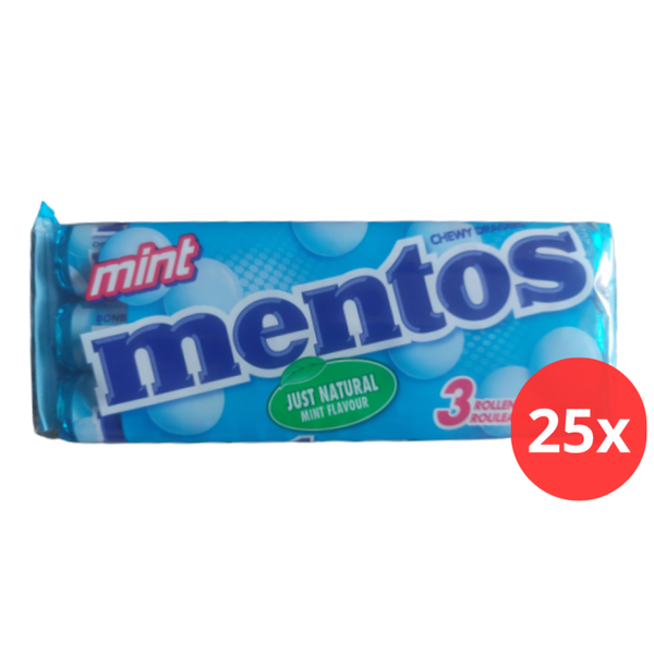 Mentos mint 25 x 3 pack