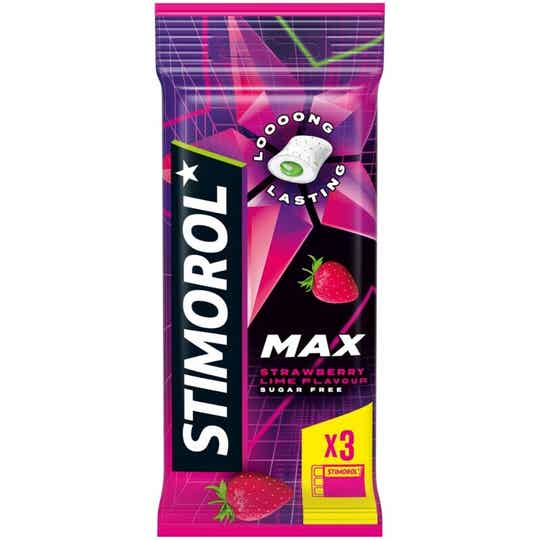 Stimorol max splash strawberry lime kauwgom