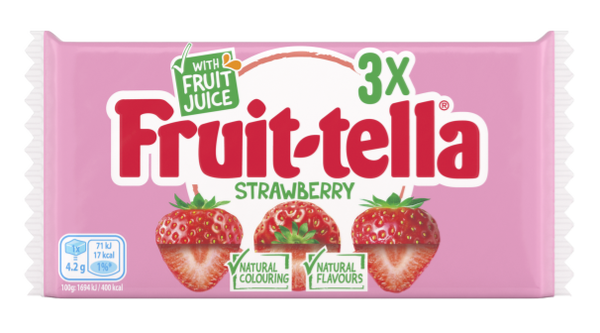 Fruittella Strawberry (pack 3 rollen)