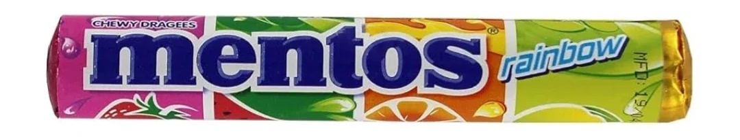 Mentos rainbow 29gr doos 14 rollen