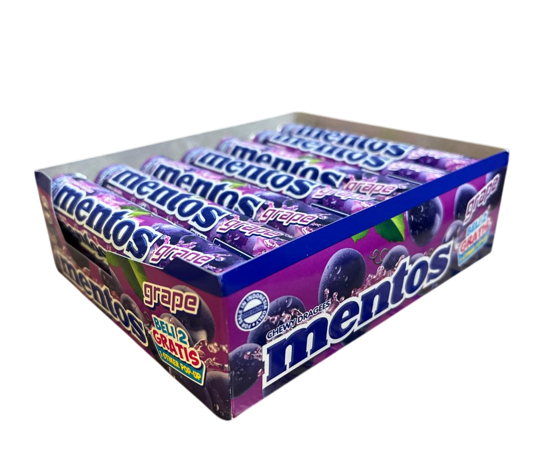 Mentos Grape doos 14 stuks