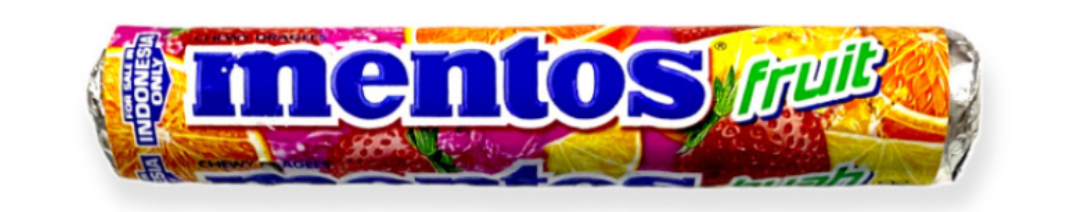 Mentos fruit 29 gr doos 14 stuks