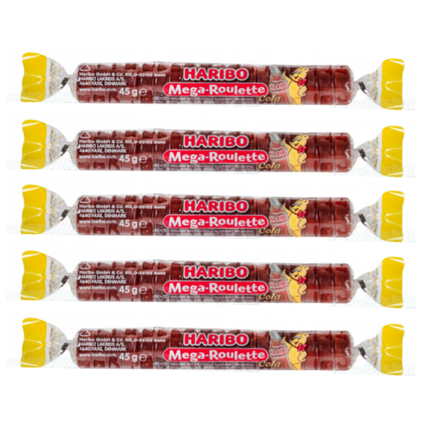 Haribo mega cola roullette 5 rollen