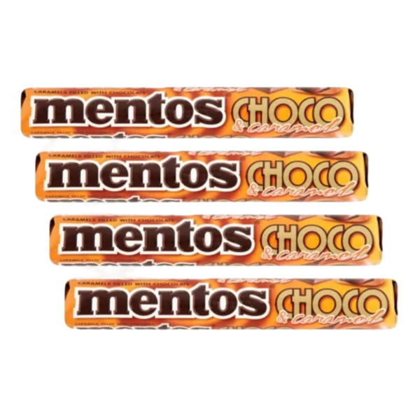 Mentos Choco Caramel 4 rollen (Pre-order, levering vanaf 16 februari)