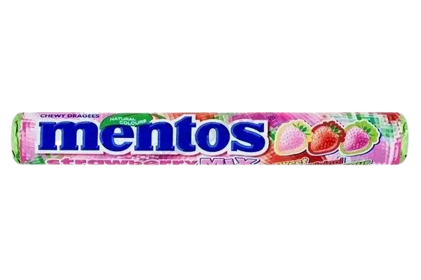 Mentos aardbei mix