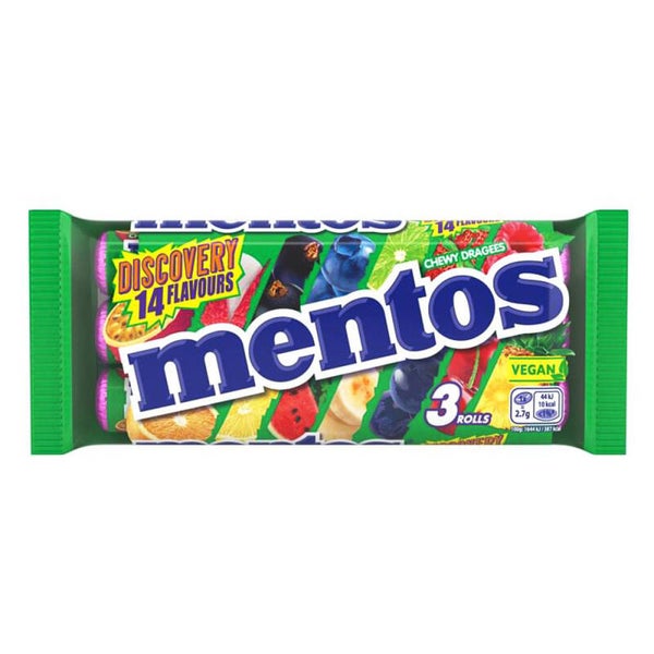 Mentos Discovery Mix 3 rollen