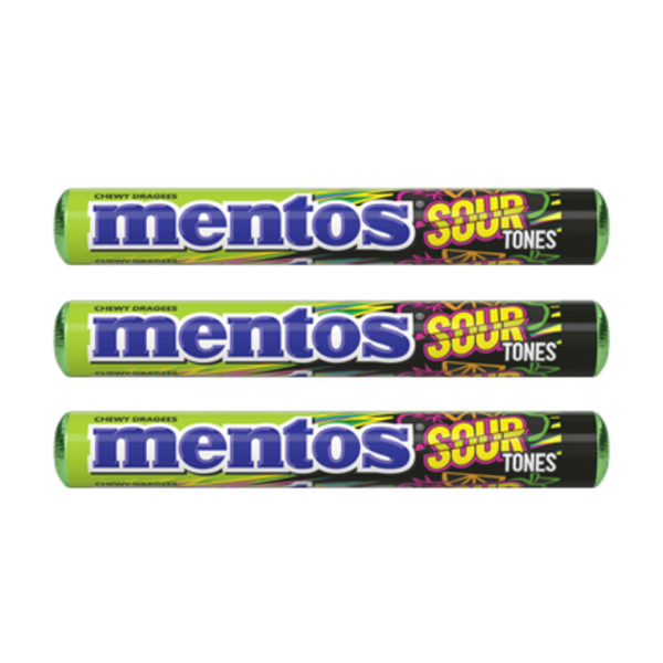 Mentos sour tones 3 rollen