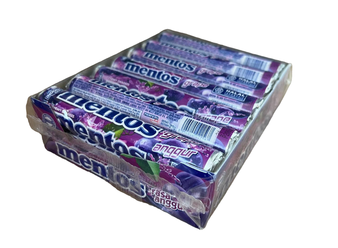 Mentos Grape doos 14 stuks