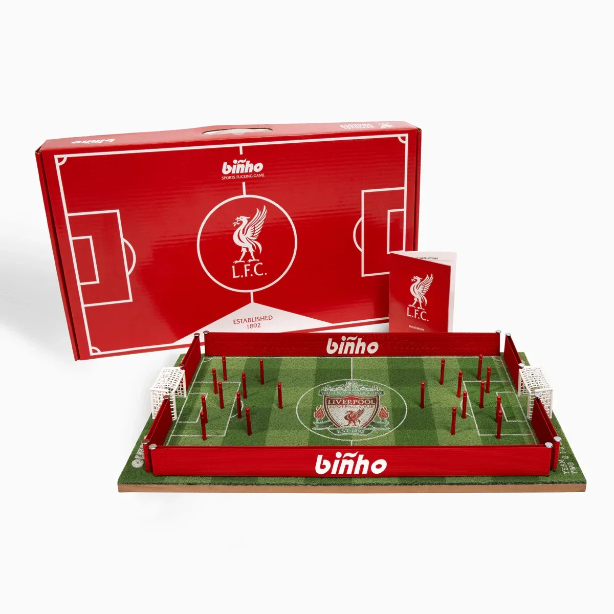 Liverpool FC Binho Board – snel en tactisch vinger-voetbal bordspel