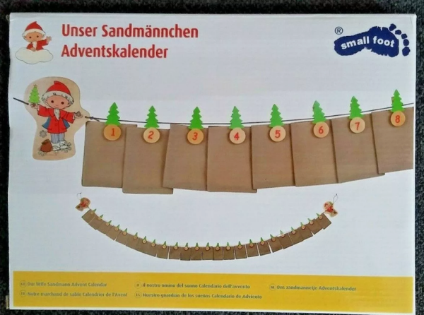 Adventskalender " Unser Sandmännchen " small foot Adventsgirlande Weihnachten
