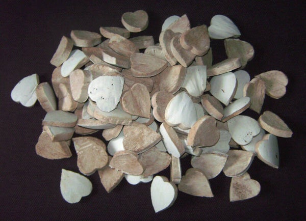 60 Cocos Herzen Kokosnuss Herzen Herzform 6cm weiß Hochzeit Basteln Dekorieren