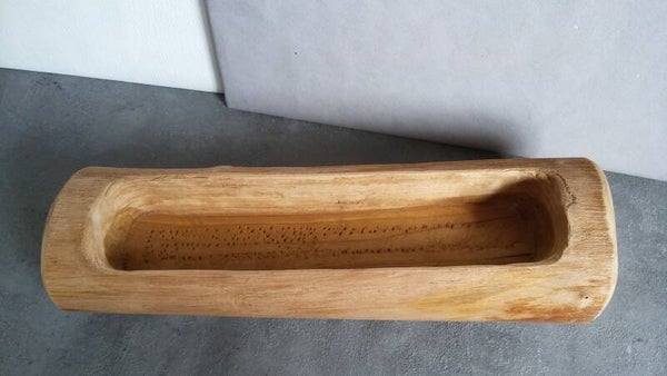 Holz Jardiniere zum Basteln + Dekorieren 38cm x 11cm x 9,5cm neu naturfarben