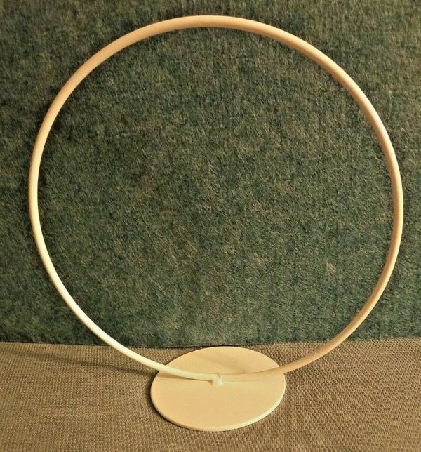 Stand - Metallring weiß 18cm 2er-Set zum Basteln und Dekorieren Hochzeit