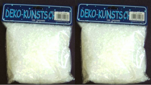 Kunstschnee 200g (39,90 Euro/1kg) Basteln Dekorieren Verzieren Streuschnee neu