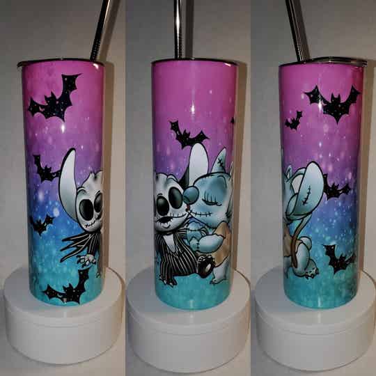 Nightmare before Christmas Stitch Tumbler