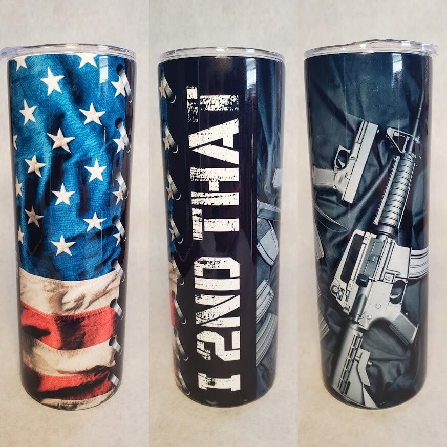 20 2nd Amendment American Flag Tumbler
