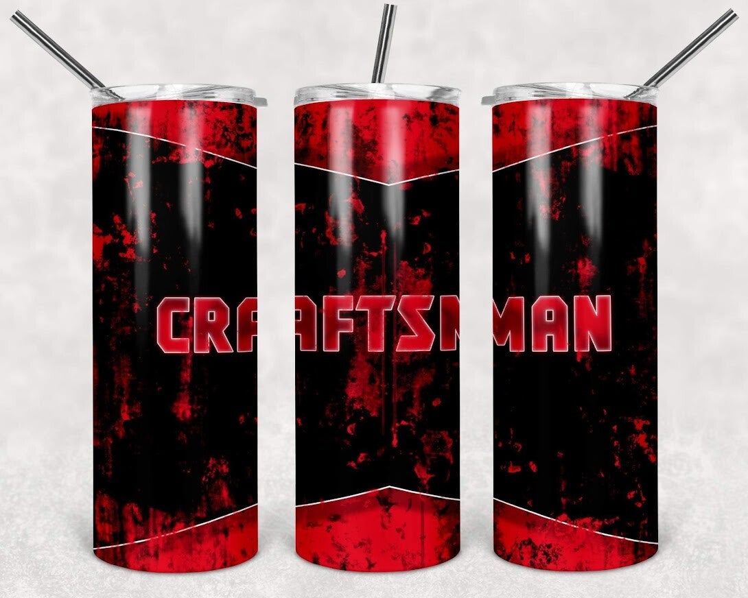 Craftsman Red and Black Tumbler