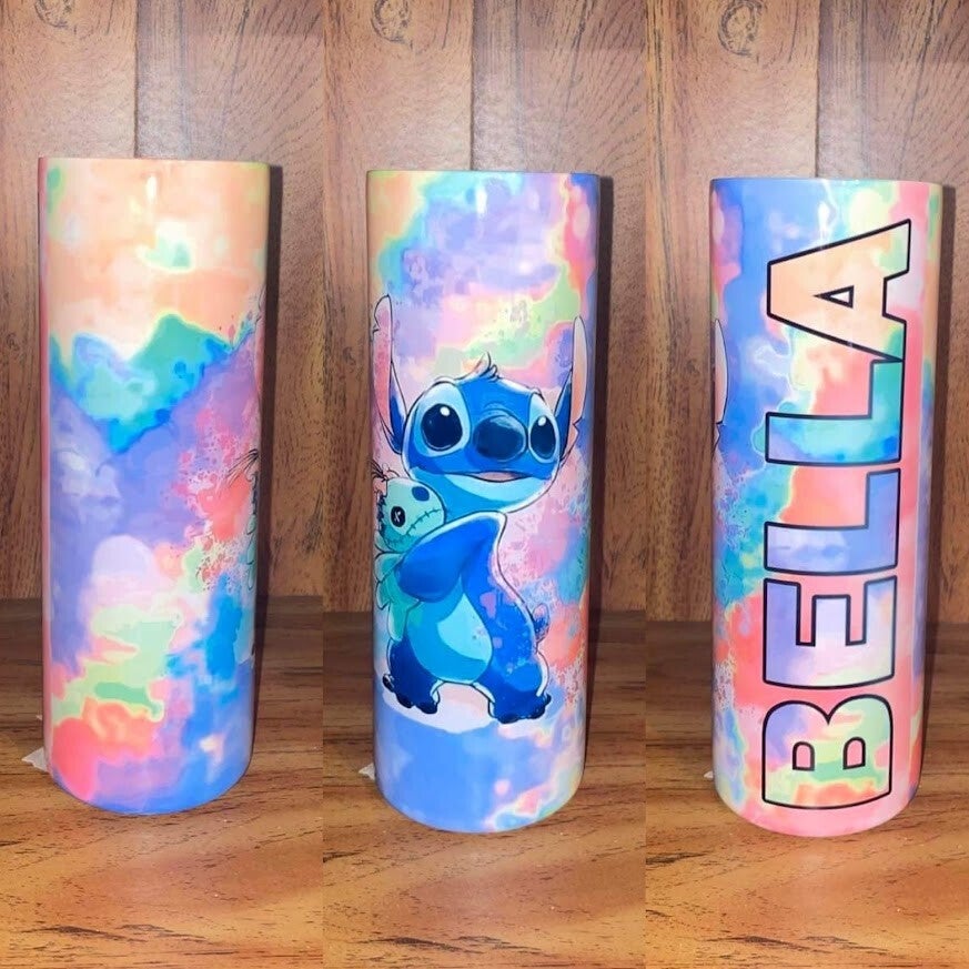 Stitch Tie-dye Colorful 20oz Tumbler
