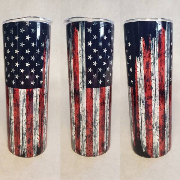20oz American Flag Tumbler