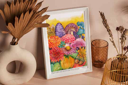 Art Print - Autumn Flowers