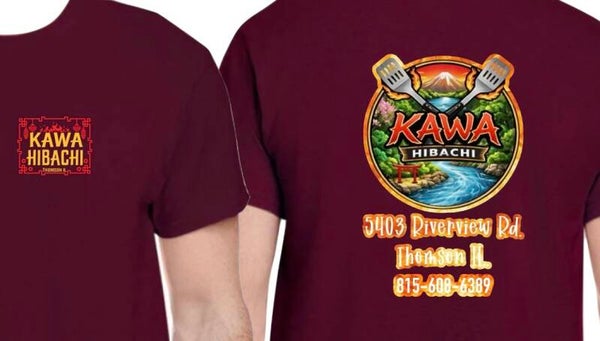 3xl Kawa Hibachi-burgundy