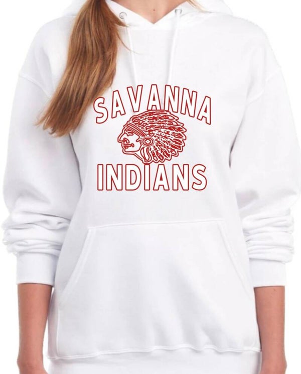 Indians Hoodie-white