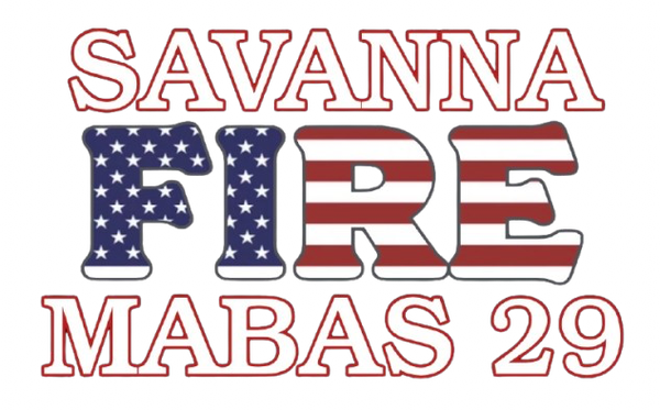 3xl Savanna Fire Department- flag logo