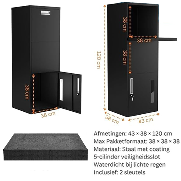 Pakketbox Klepsysteem