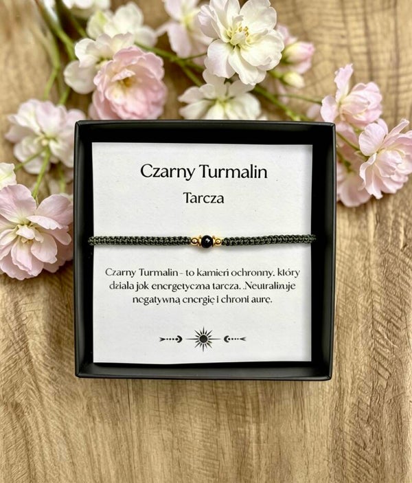 Turmalin Czarny - Tarcza Bransoletka