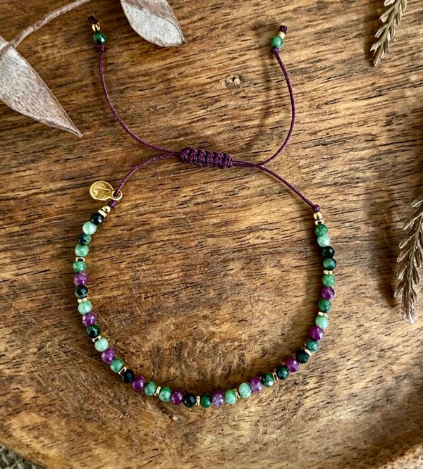 Zoisyt z Rubinem - Gaja Bransoletka